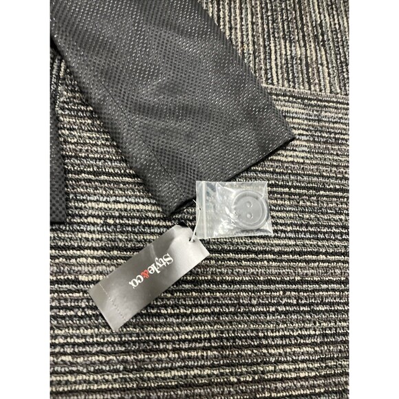 STYLE & CO Women’s Shiny Finish Lined Button Front Swing Jacket Black Size 8 - Picture 6 of 12